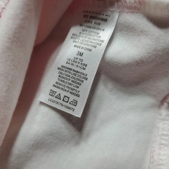 Little Me Baby Infant Girls 3 Mo Sleeveless Floral Dress 2 pc set NWT - Picture 5 of 6